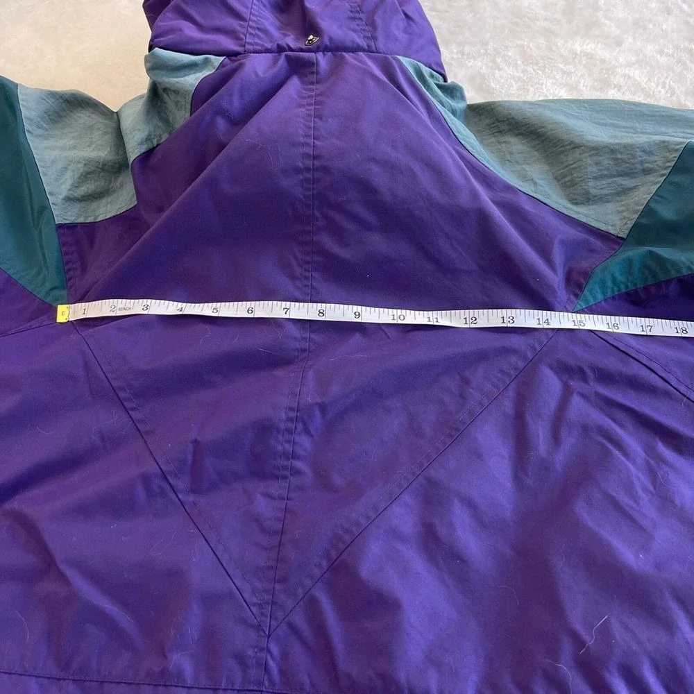 Columbia‎ Williwaw Vintage Ski Jacket XL Purple Green Y2K Colorblock 90s Coat
